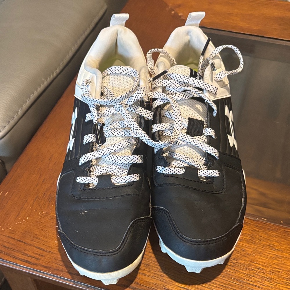 Under Armour Kids Black and White Sneakers - Picture 2 of 6